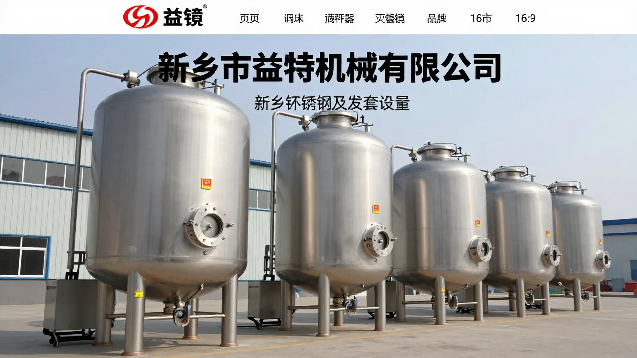 新乡市益特机械有限公司 首页主视觉